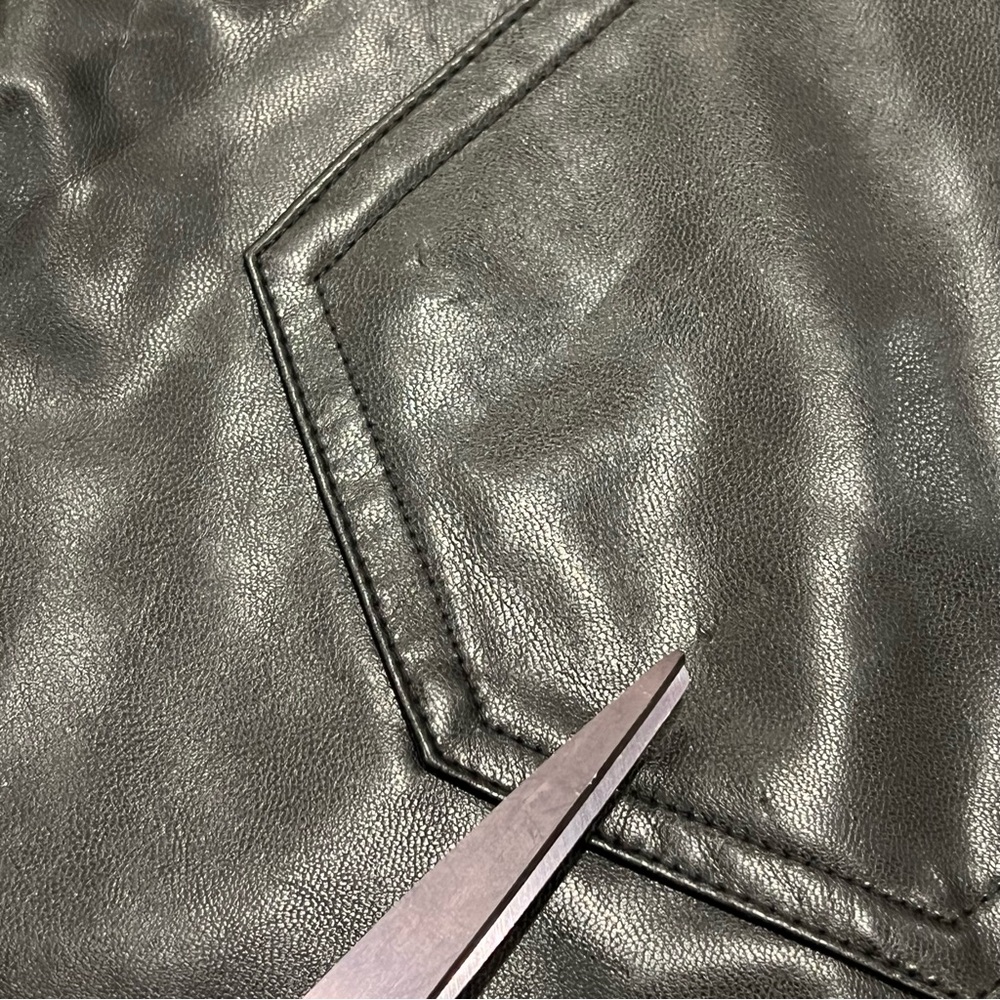 NEW Abercrombie & Fitch The 90s Straight Ultra High Rise Faux Leather Pant 28/6 - Picture 12 of 16